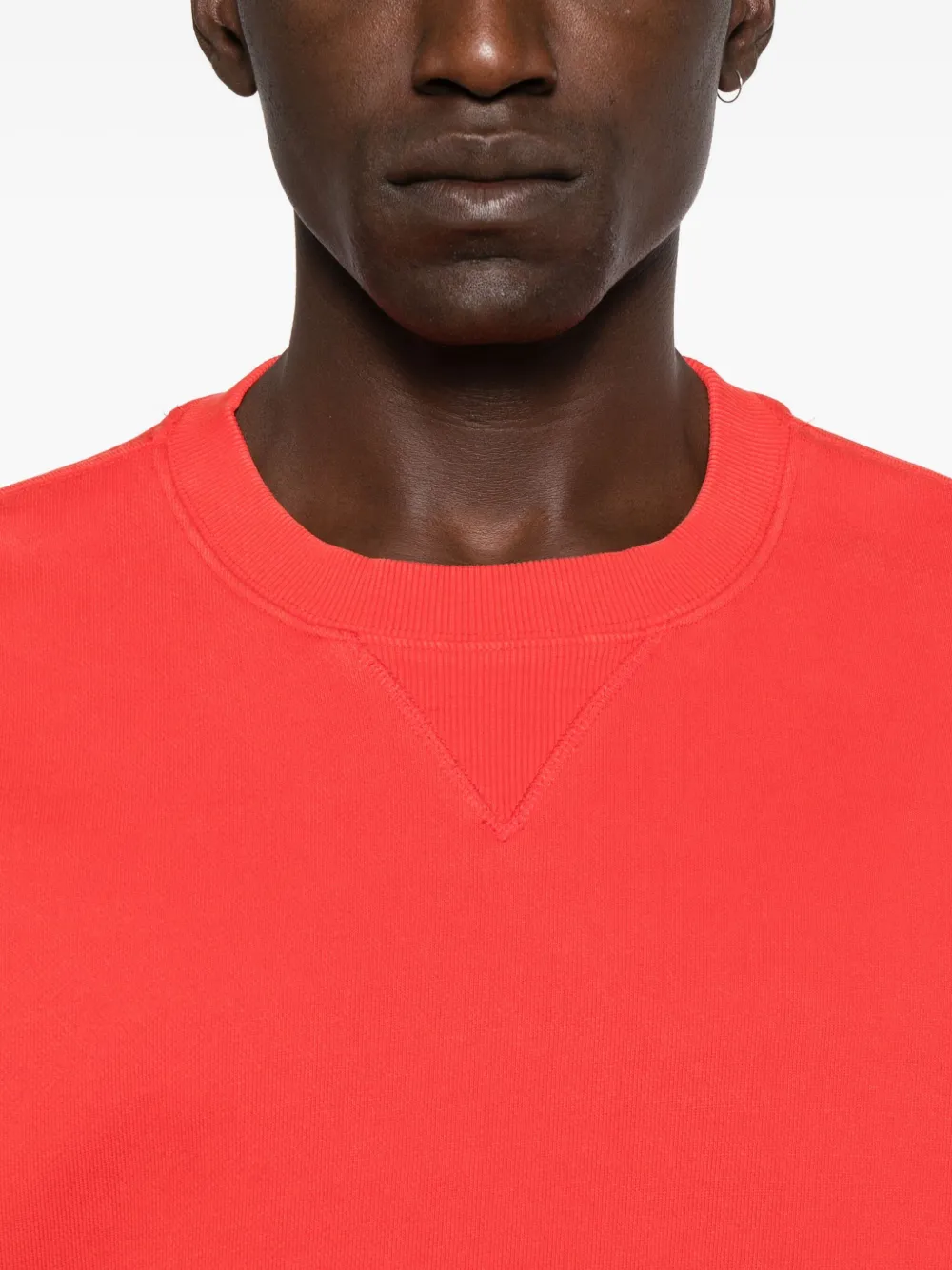 Entire Studios Crew-neck Cropped Sweatshirt In Red