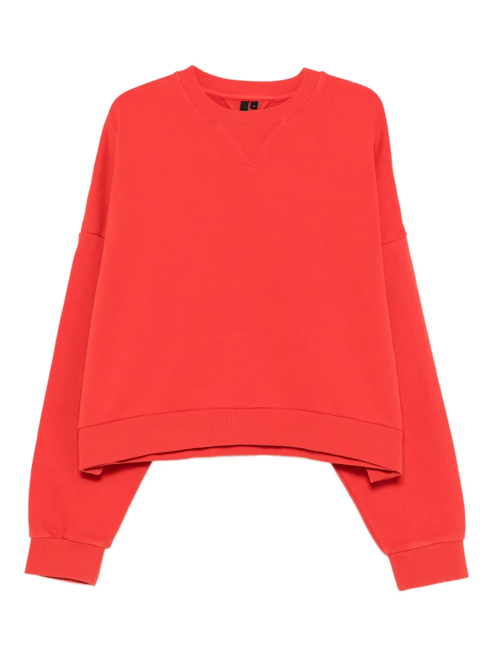 ENTIRE STUDIOS crew-neck cropped sweatshirt | Red | Image 1