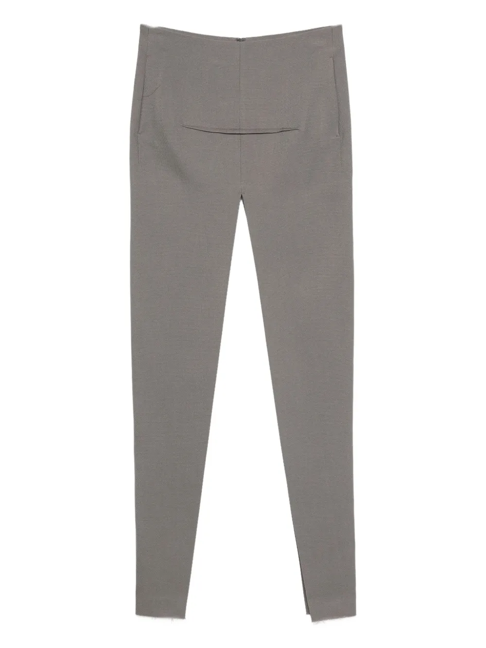 Rick Owens Double-slit Maxi Skirt In Gray
