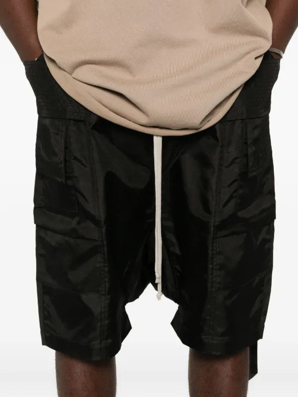 Rick Owens DRKSHDW ドローストリング カーゴパンツ | ブラック