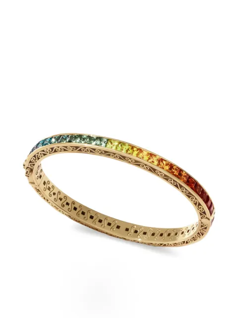 Dolce & Gabbana 18K yellow gold sapphire and diamond bracelet