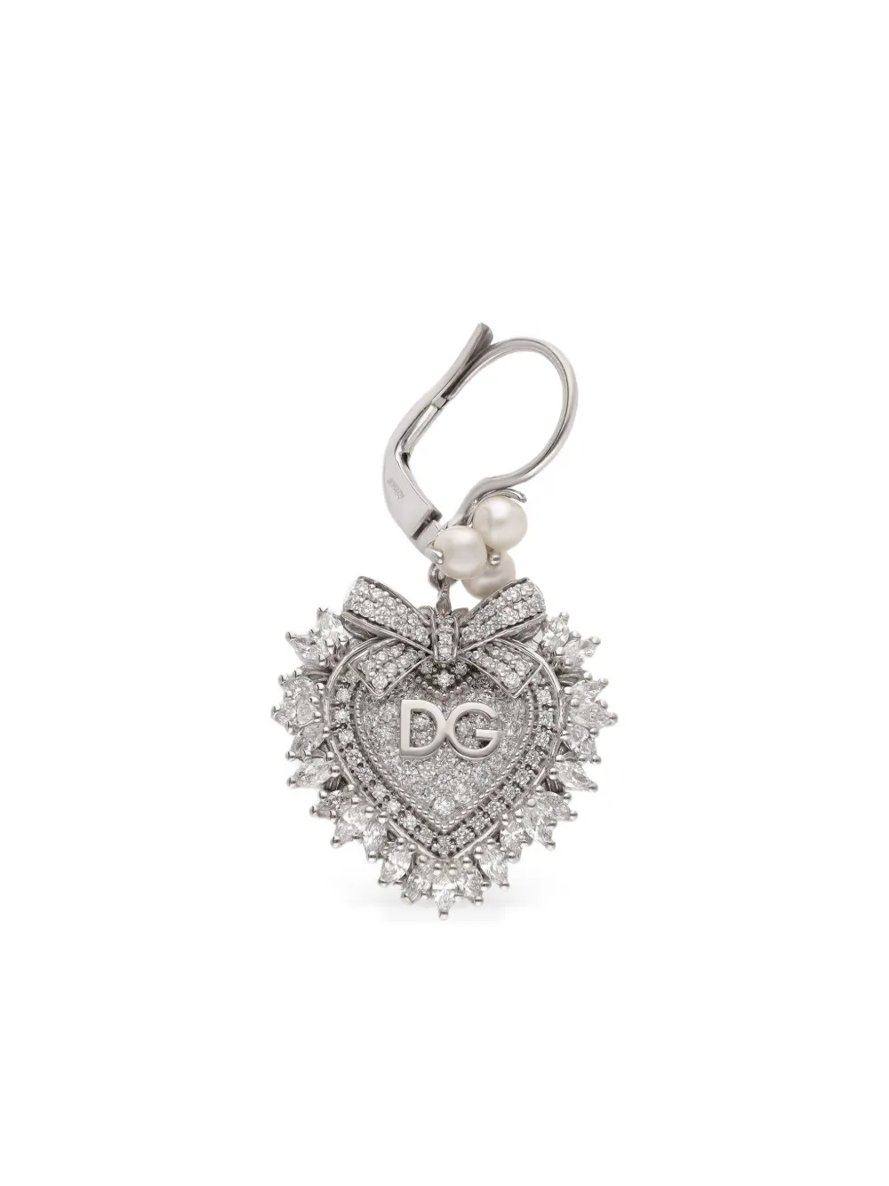 Dolce & Gabbana 18kt white gold Devotion diamond earrings | Image 2