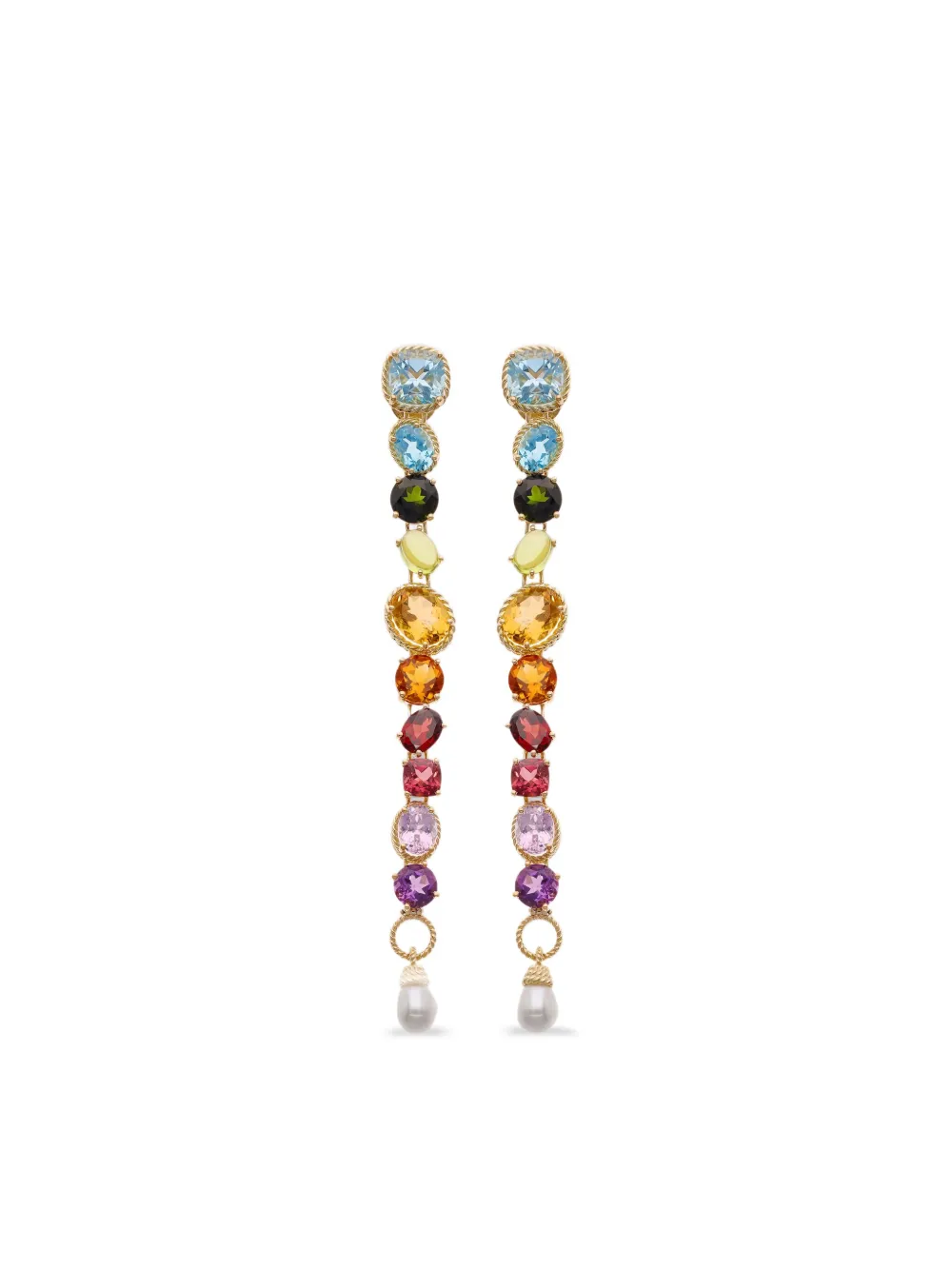 Dolce & Gabbana 18K yellow gold Rainbow topaz earrings | Gold | Image 1