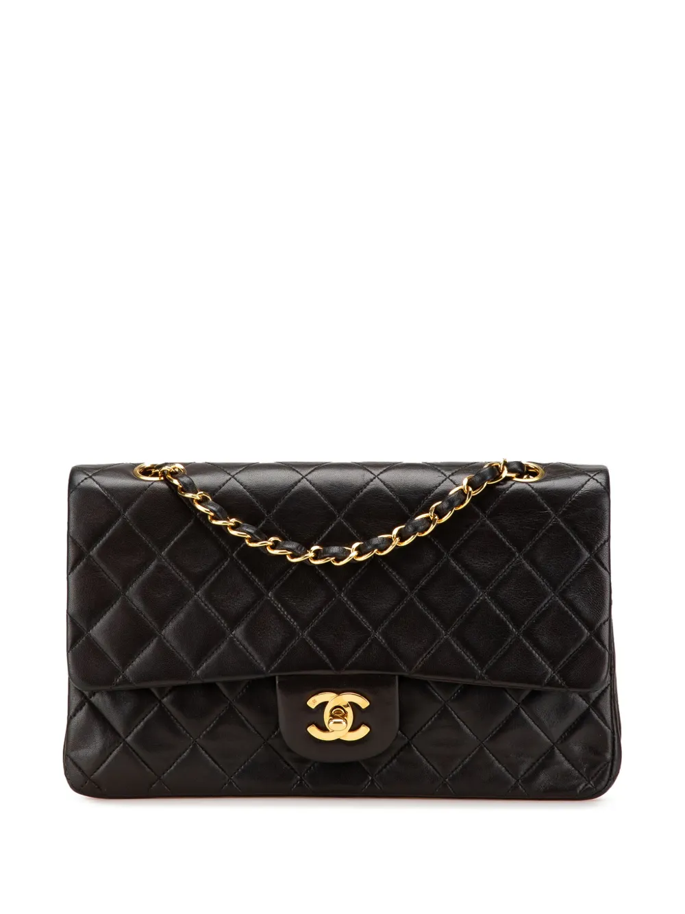 CHANEL Pre-Owned sac porté épaule Double Flap médium(1991-1994) | noir | Image 1