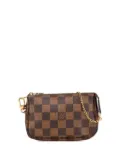 Louis Vuitton Pre-Owned 2016 Damier Ebene Mini Pochette Accessoires handbag - Brown