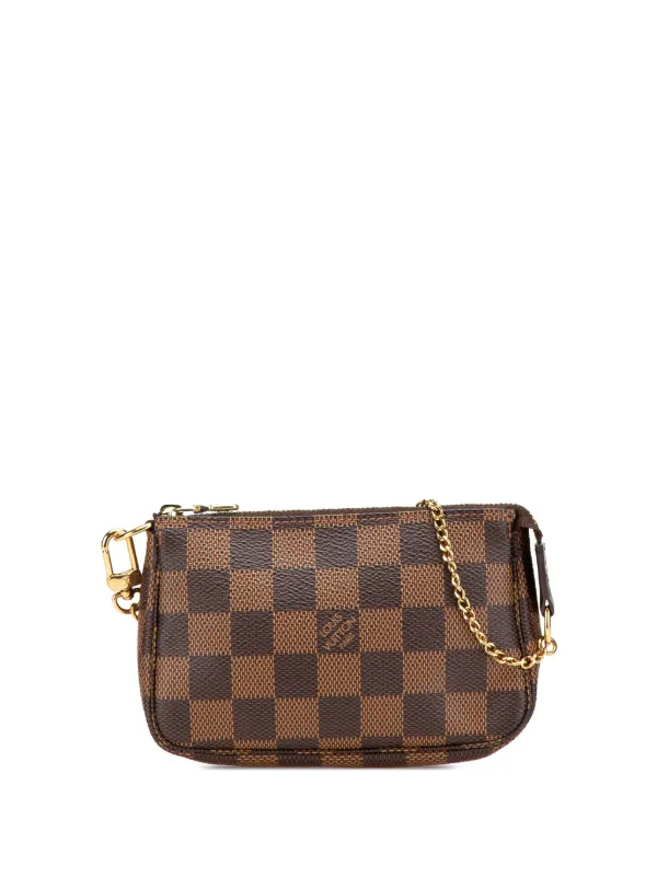 Louis Vuitton Pre-Owned 2016 Damier Ebene Mini Pochette Accessoires Handbag  Brown FARFETCH IN