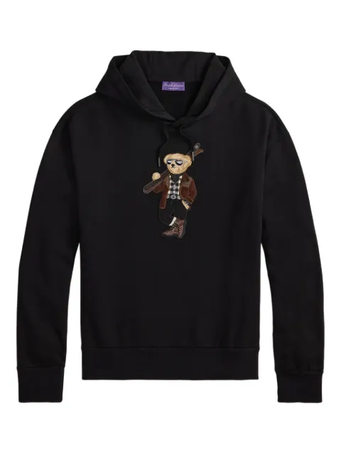 Ralph Lauren Purple Label Teddy Bear-embroidered hoodie