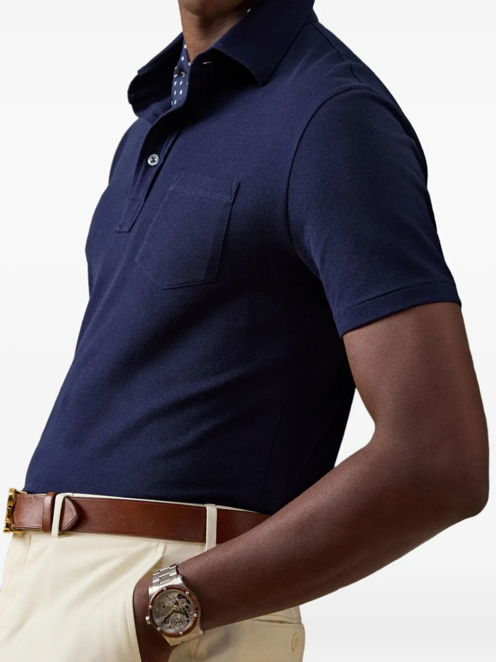 Ralph Lauren Purple Label Poloshirt met korte mouwen Blauw