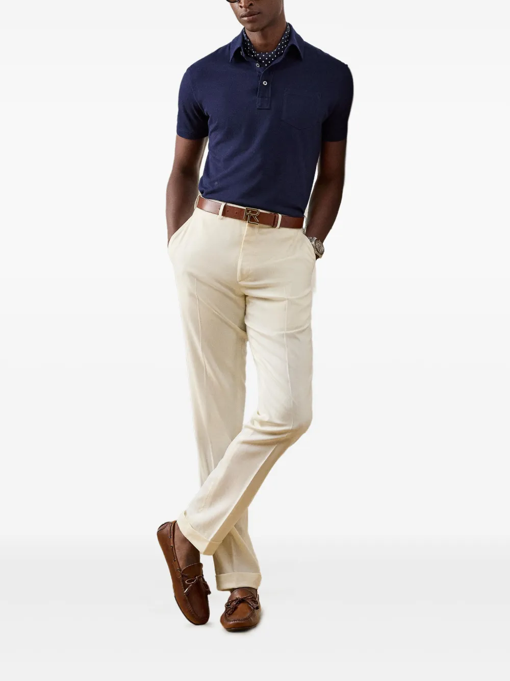 Ralph Lauren Purple Label Poloshirt met korte mouwen - Blauw
