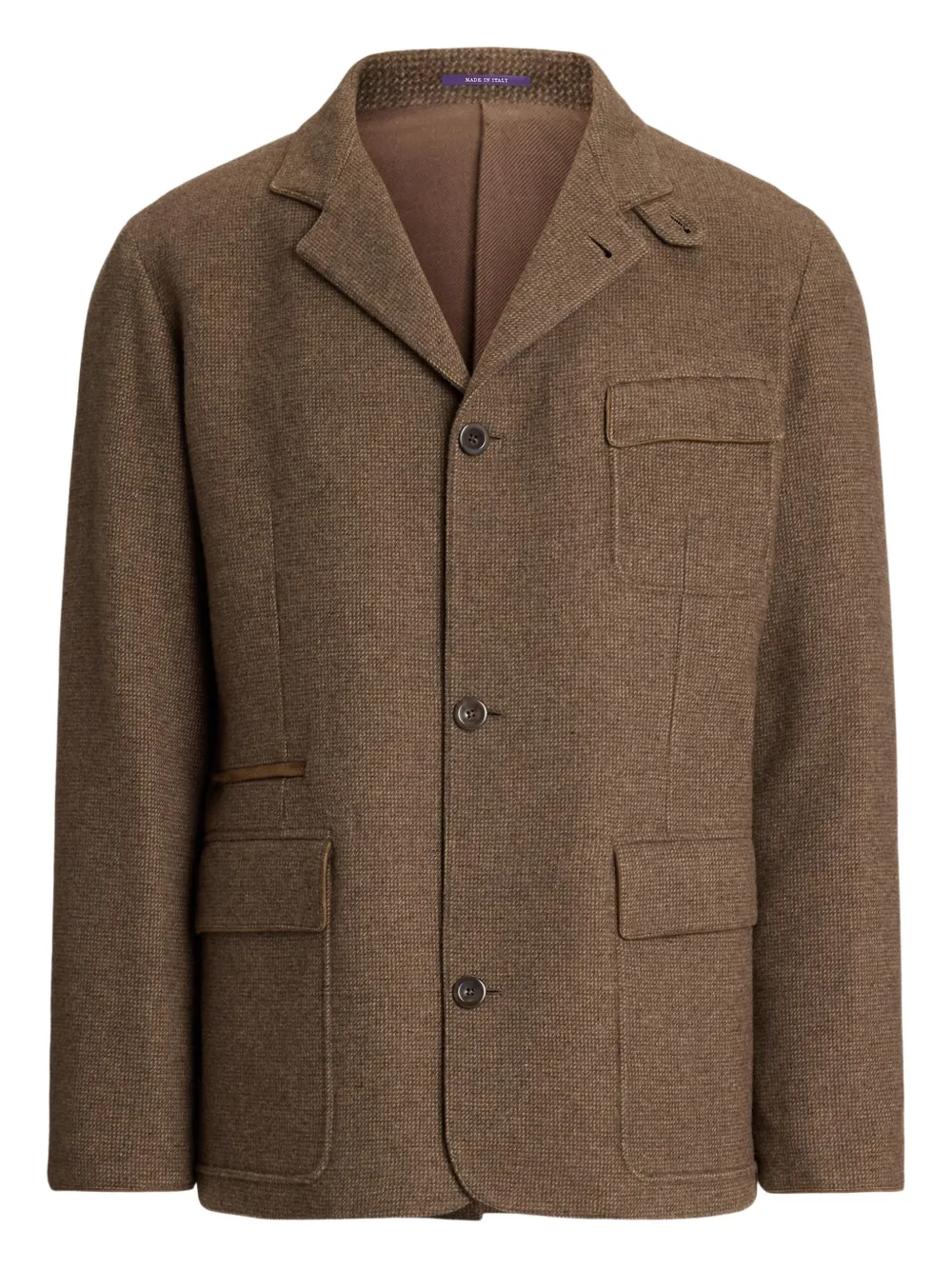 Ralph Lauren Purple Label abrigo texturizado | marrón | Image 1