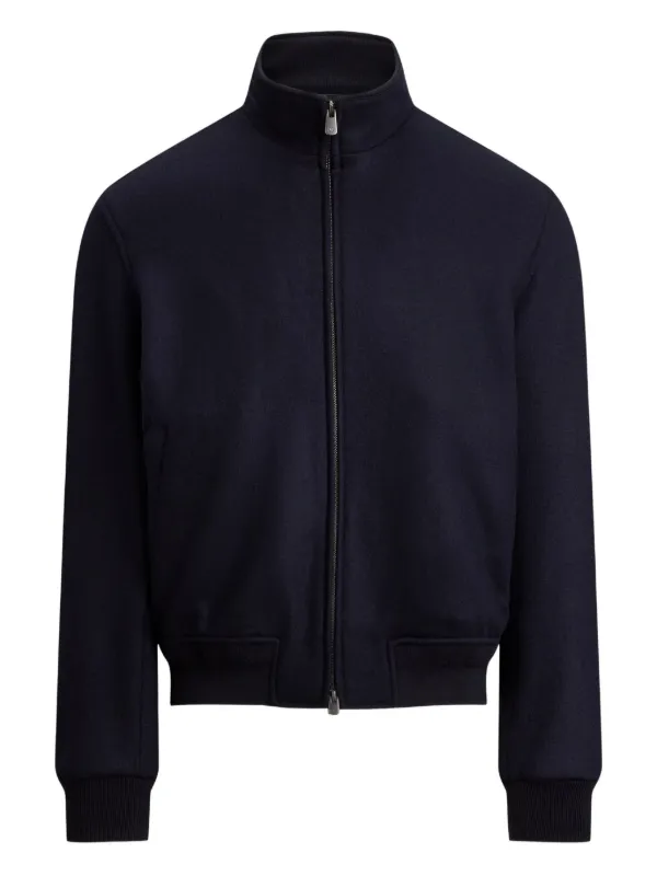 Ralph Lauren Purple Label ジップアップ ボンバージャケット | ブルー 
