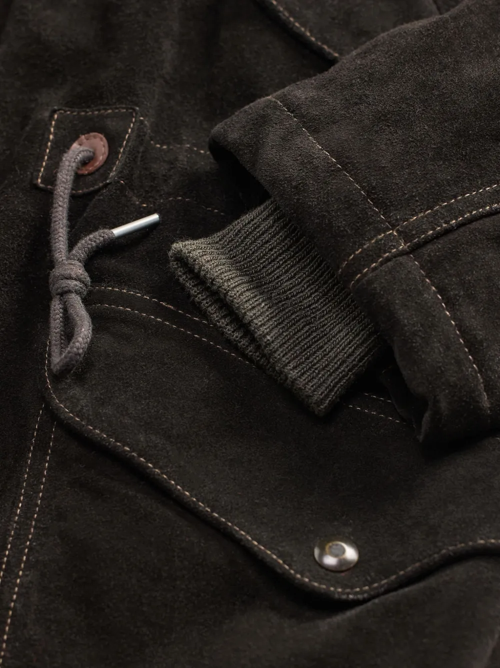Rrl Faux Fur-trim Hooded Parka In Black