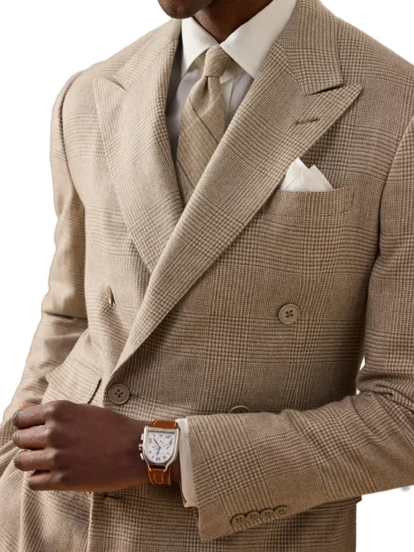 Ralph Lauren Purple Label Checked double-breasted Suit | Neutrals