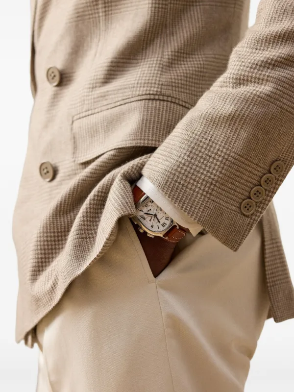 POLO RALPH LAUREN チェック柄 ダブルブレストスーツ Ralph Lauren Purple Label チェック ダブルスーツ | ニュートラル