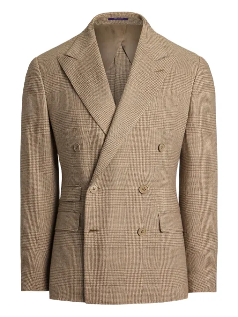 Ralph Lauren Purple Label checked double-breasted suit