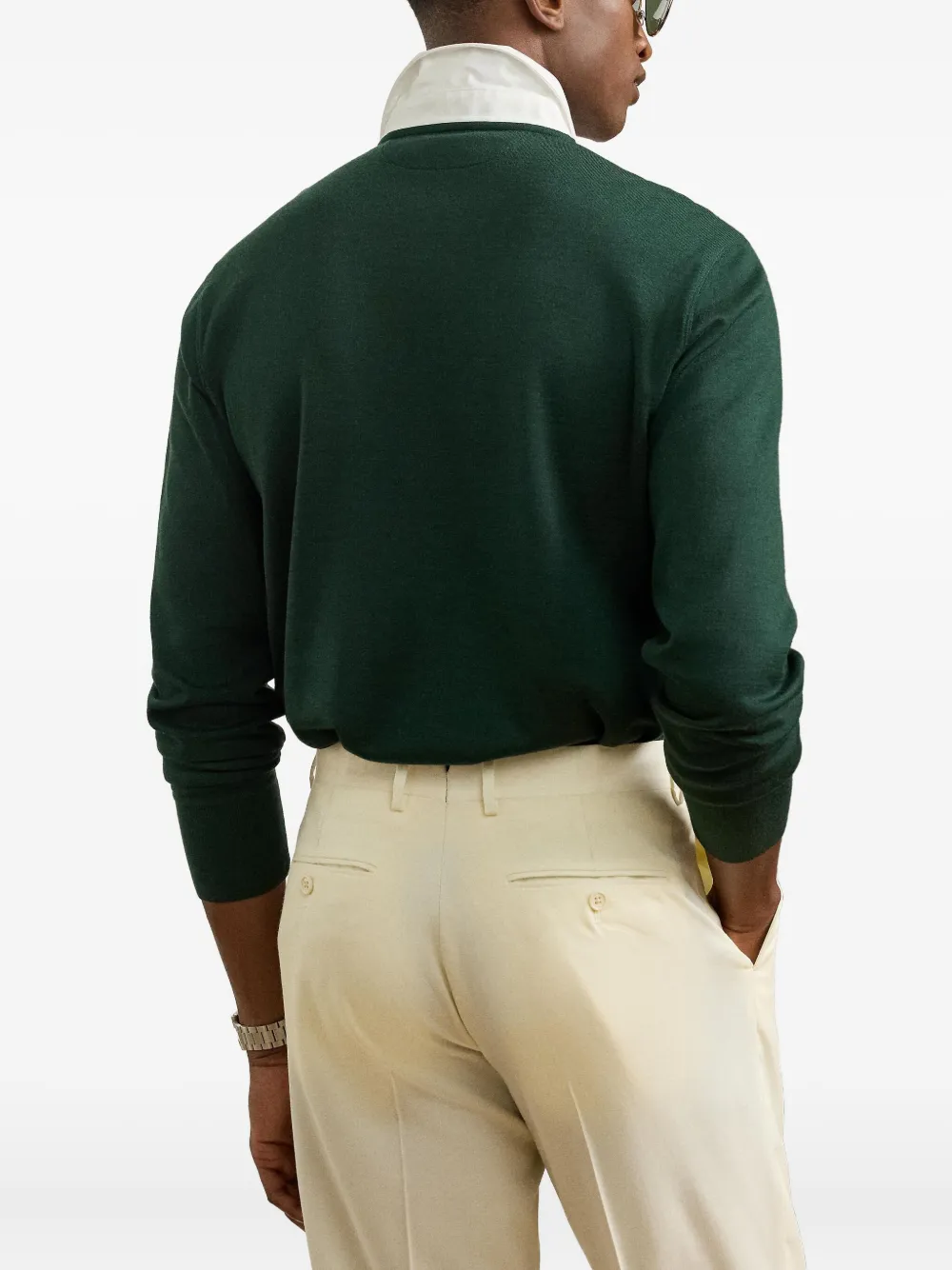 Ralph Lauren Purple Label Rugbyshirt met lange mouwen Groen