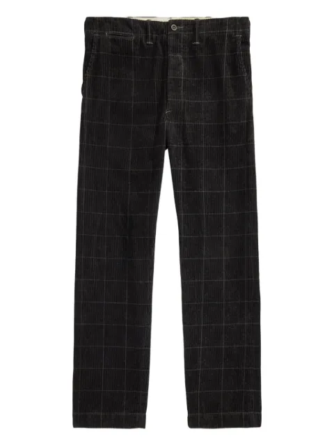 Ralph Lauren RRL pantalones de pana con motivo de cuadros