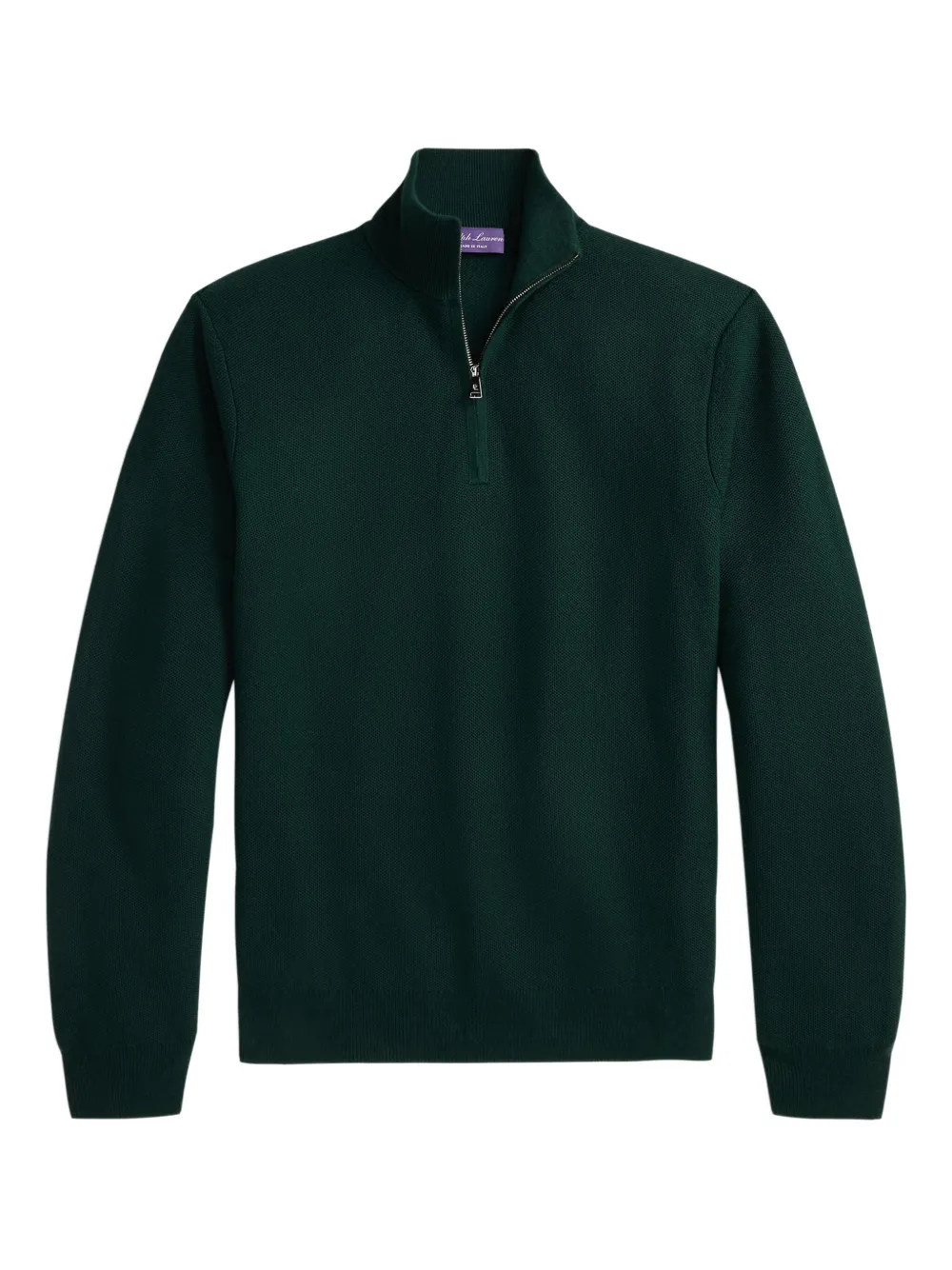 Ralph Lauren Purple Label double piqué half-zip sweater - グリーン Ralph Lauren Purple Label double piqué half-zip sweater - グリーン