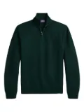 Ralph Lauren Purple Label double piqué half-zip sweater - Green