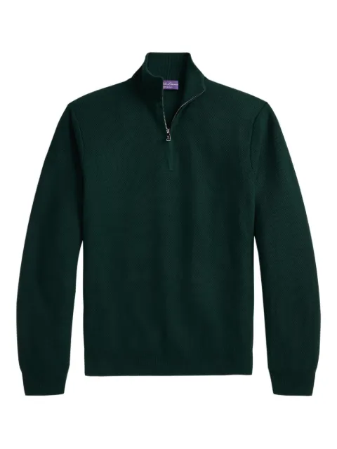 Ralph Lauren Purple Label Suéter com zíper duplo