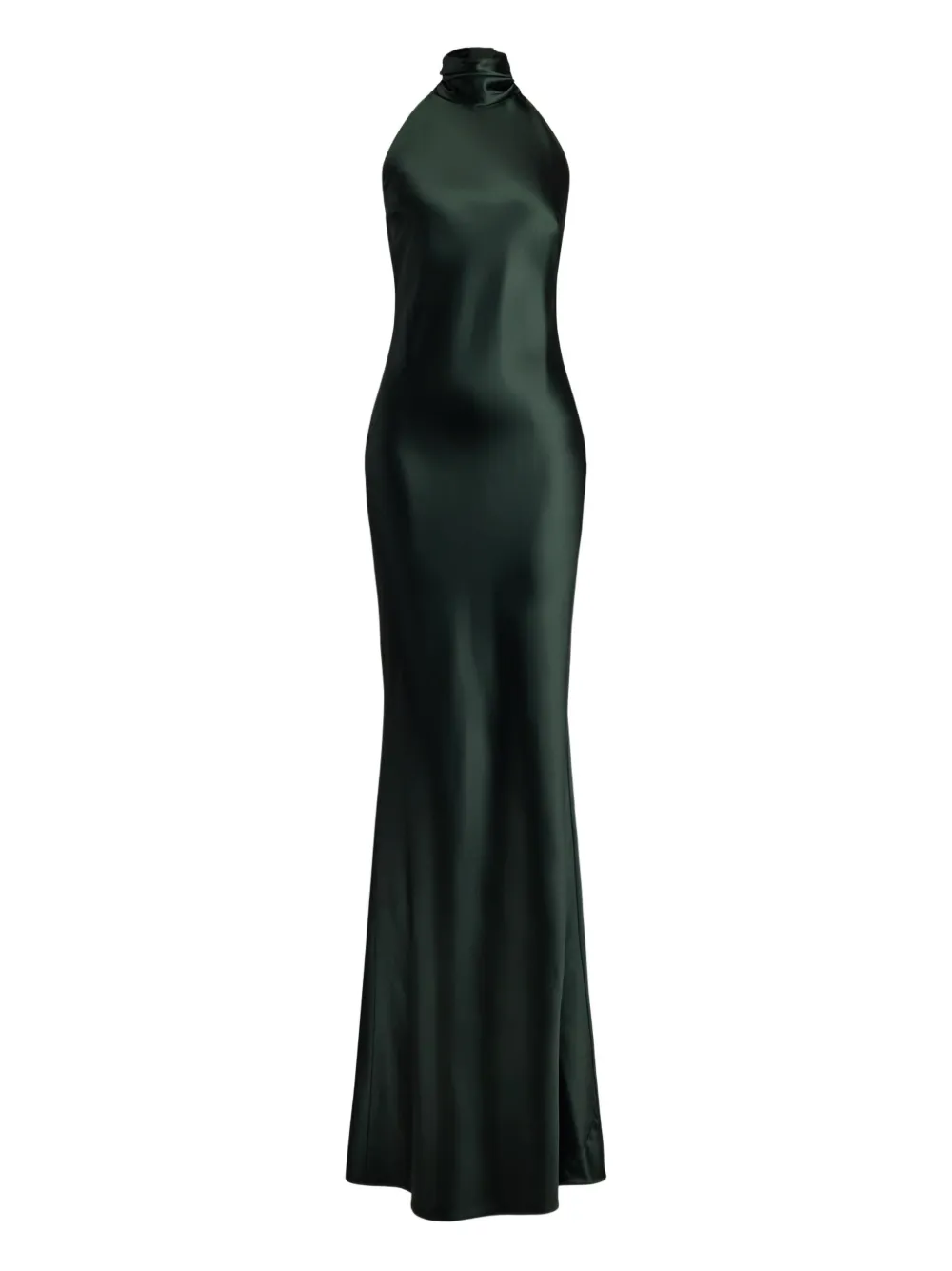 Ralph Lauren Collection Chilton satijnen midi-jurk Groen