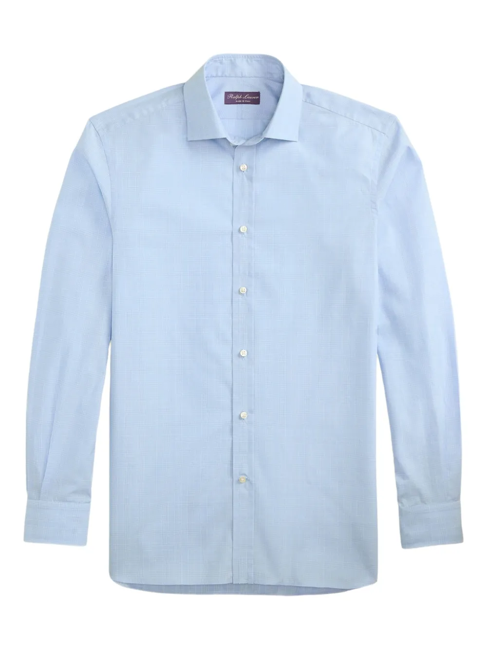 Ralph Lauren Purple Label glencheck long-sleeve shirt - ブルー Ralph Lauren Purple Label glencheck long-sleeve shirt - ブルー