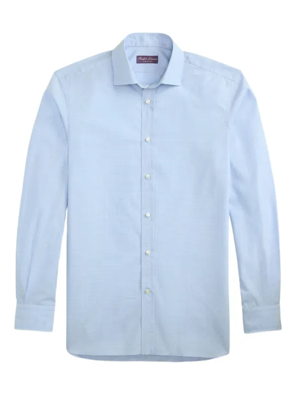 Ralph Lauren Purple Label グレンチェック シャツ | ブルー | FARFETCH JP