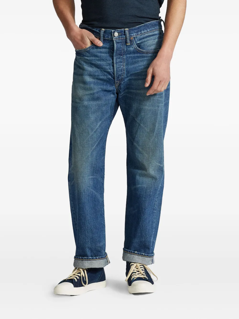 Ralph Lauren RRL Jeans met wijde pijpen Blauw