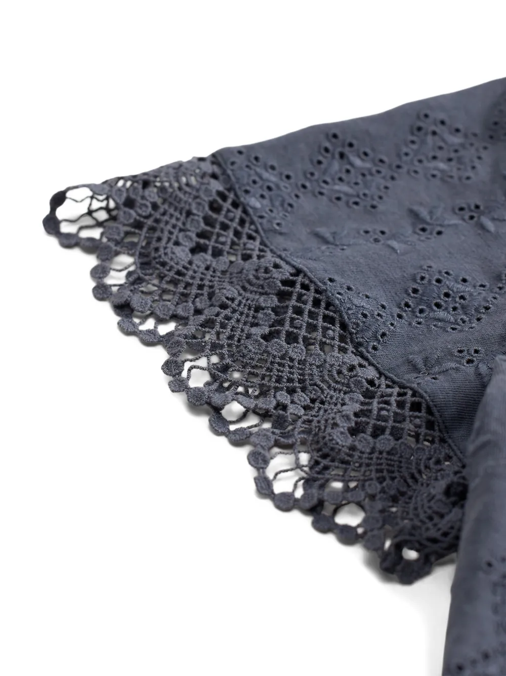 Ralph Lauren RRL Genevie peplum blouse met borduurwerk Blauw