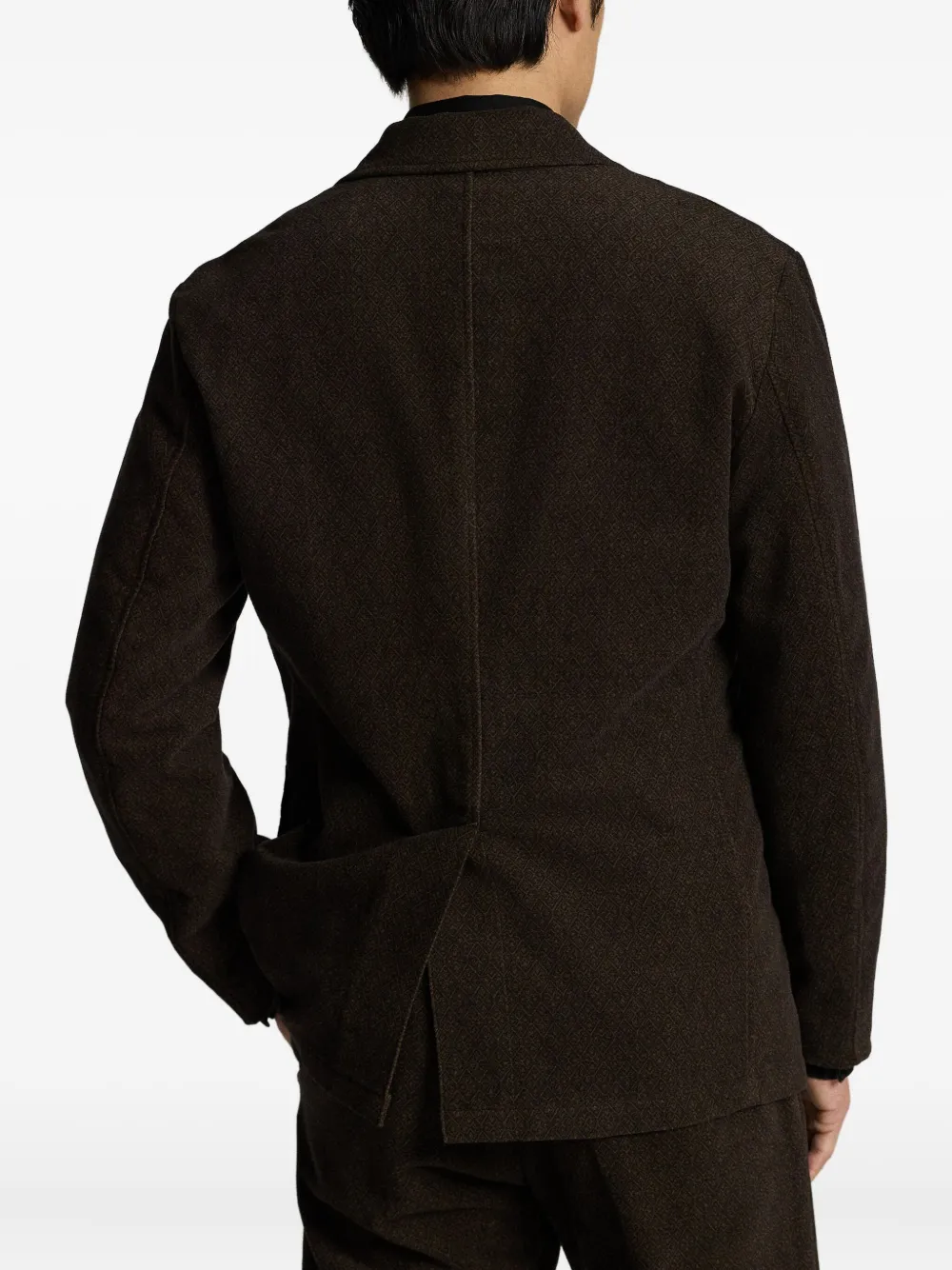 Ralph Lauren RRL Blazer van katoenblend met patroon Bruin