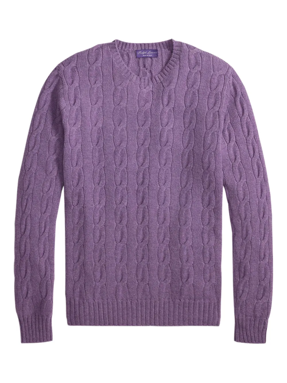Ralph Lauren Purple Label ケーブルニット セーター - パープル Ralph Lauren Purple Label ケーブルニット セーター - パープル