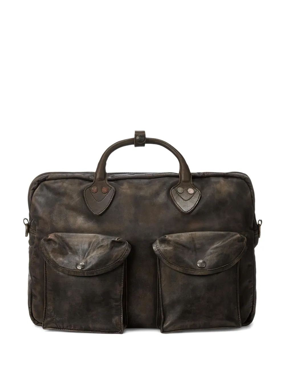 Ralph Lauren RRL レザー ビジネスバッグ - ブラウン Ralph Lauren RRL レザー ビジネスバッグ - ブラウン