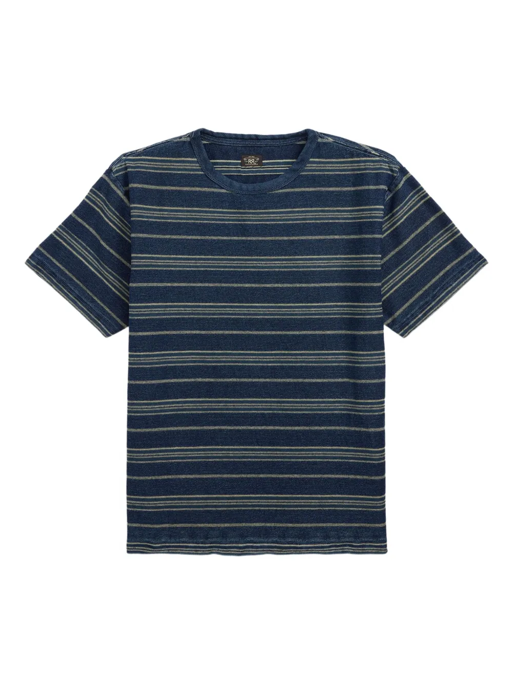Ralph Lauren RRL Gestreept T-shirt Blauw