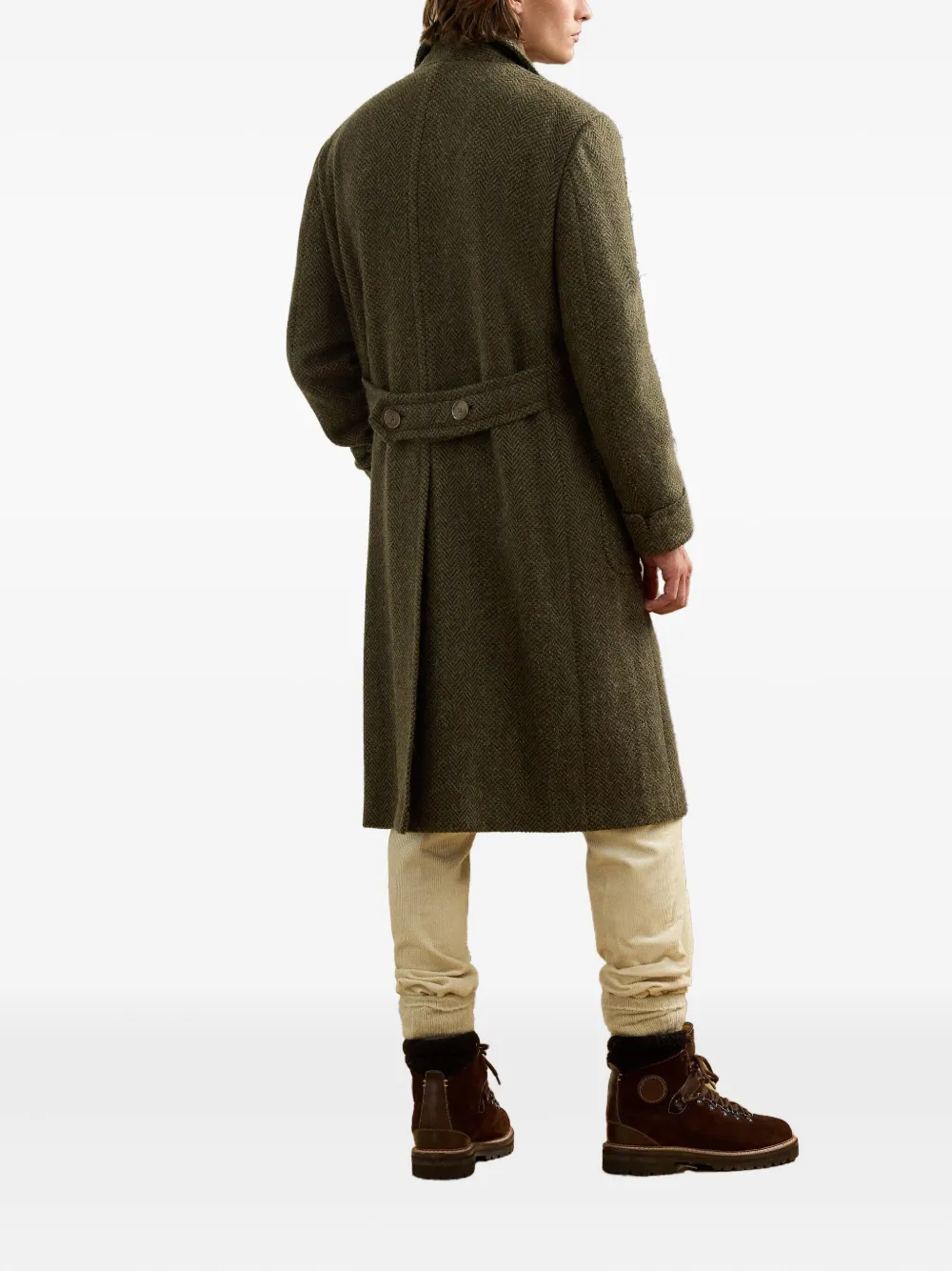 Ralph Lauren Purple Label Jas met visgraatpatroon Groen