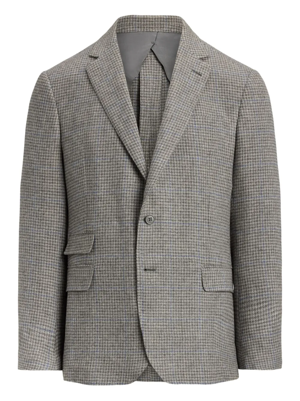 Ralph Lauren Purple Label Blazer met pied-de-poule print Grijs