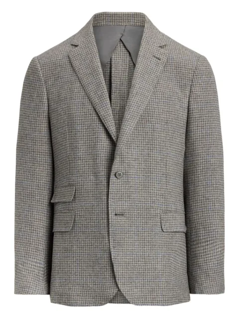 Ralph Lauren Purple Label blazer con motivo pied de poule y botones