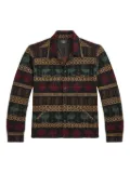 Ralph Lauren RRL fair isle-patterned shirt jacket - Black