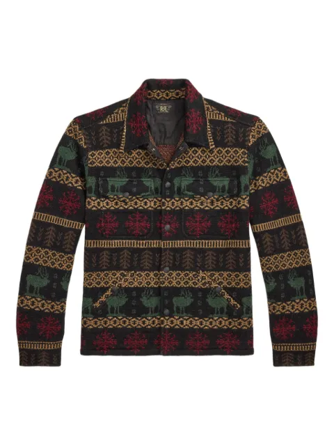 Ralph Lauren RRL fair isle-patterned shirt jacket