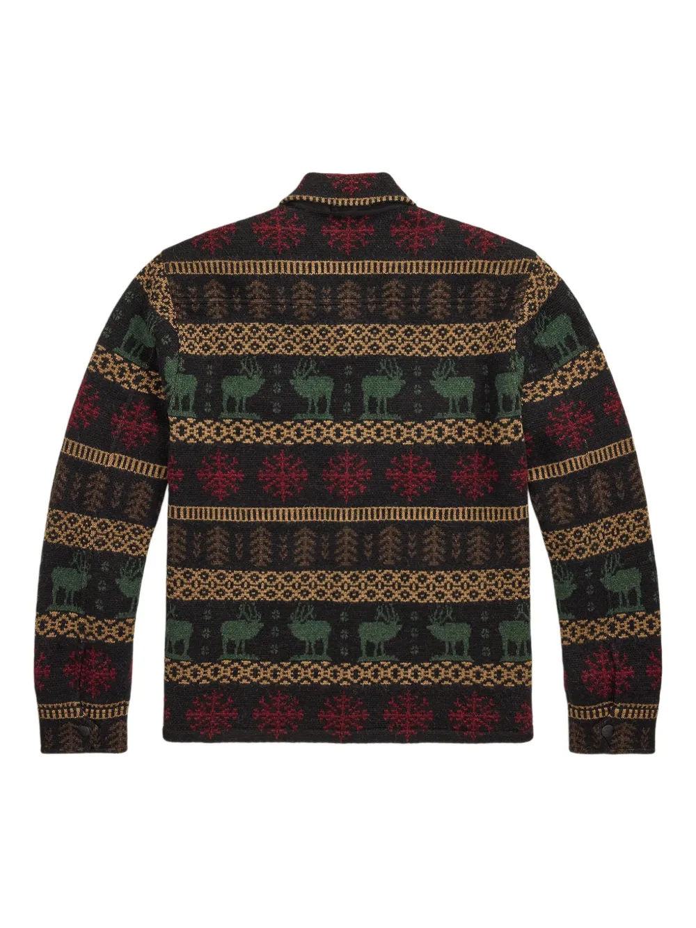 Ralph Lauren RRL Jaqueta com padronagem fair isle | Camisa jaqueta | Image 2