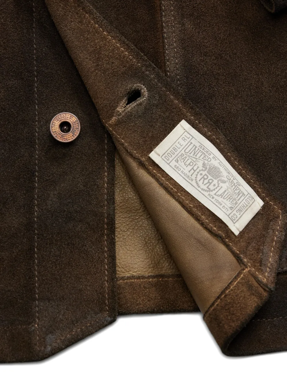 Ralph Lauren RRL Suède shirtjack Bruin