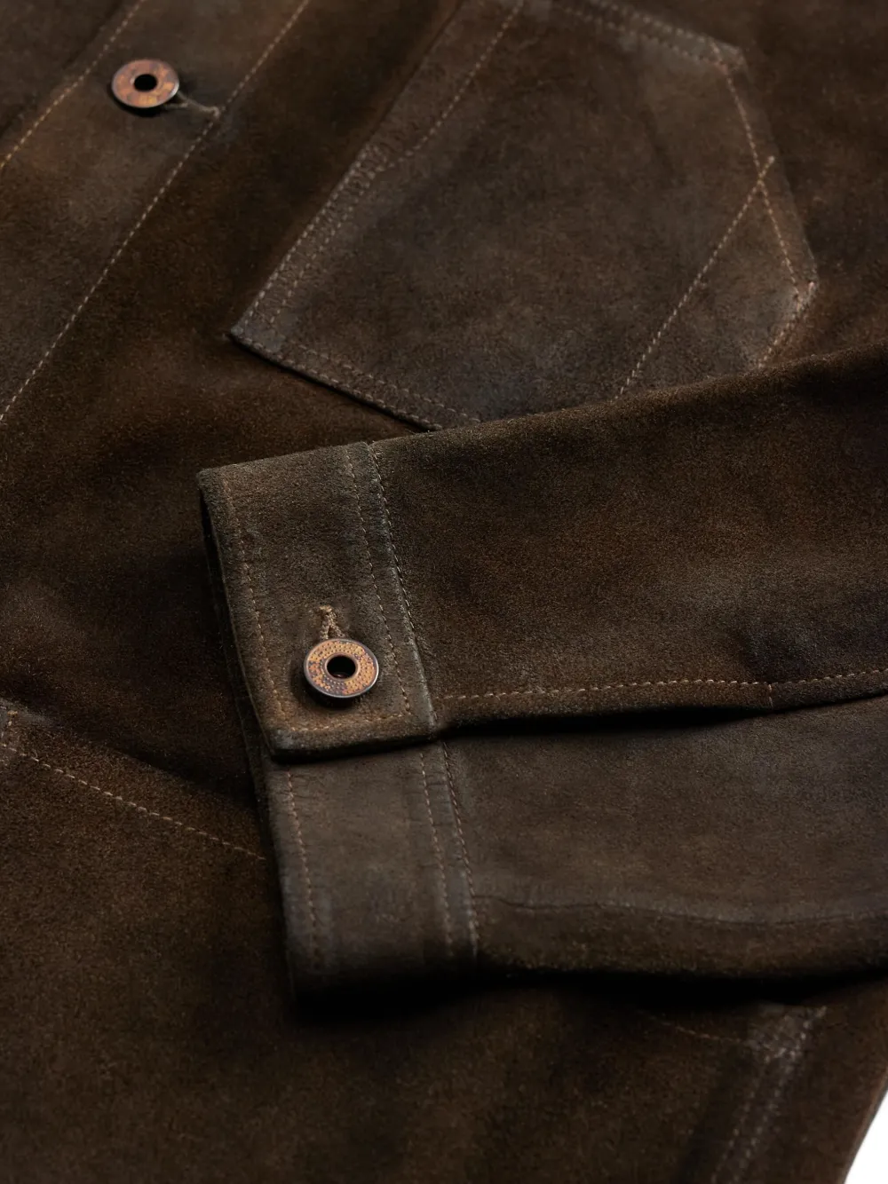 Ralph Lauren RRL Suède shirtjack Bruin