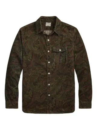 Ralph Lauren RRL ペイズリー シャツ | ブラウン | FARFETCH JP