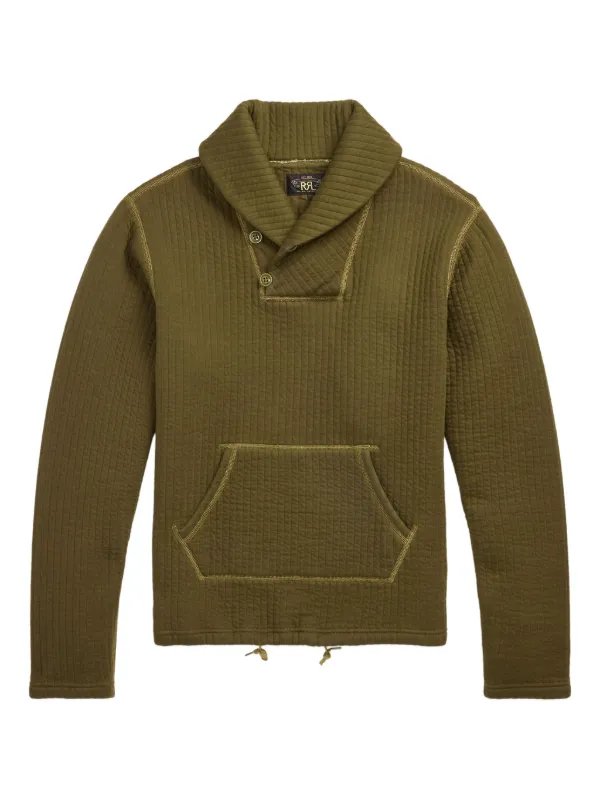 Ralph Lauren RRL ニット　オリーブ　L size RRL by Ralph Lauren Reverse-Sateen Overshirt Olive | The Sporting