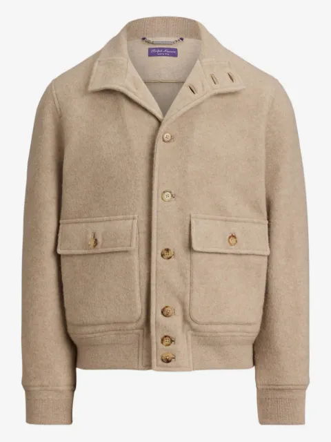 Ralph Lauren Purple Label cardigan à poche en polaire