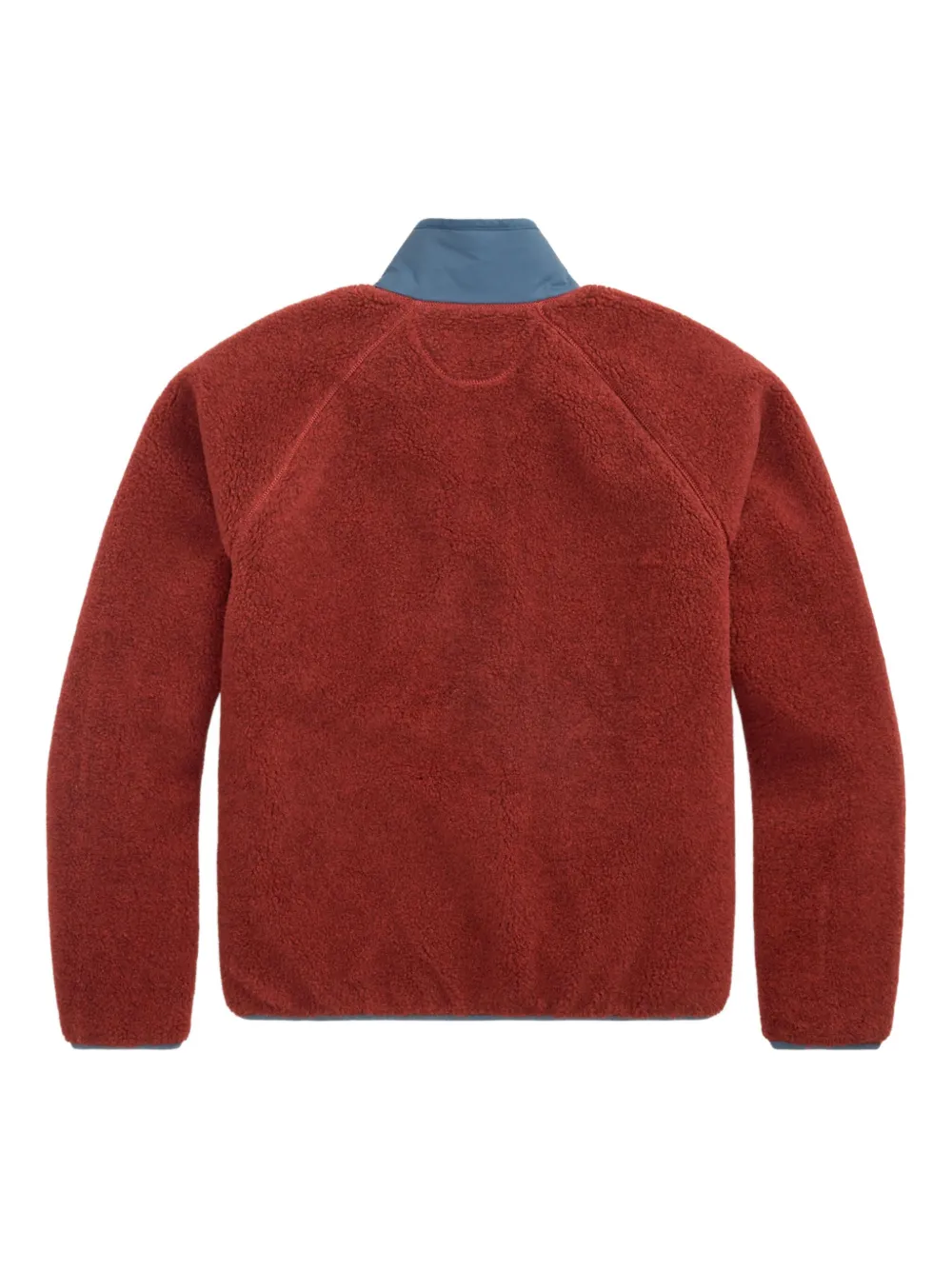 Rrl Fleece-texture Jacket In Red