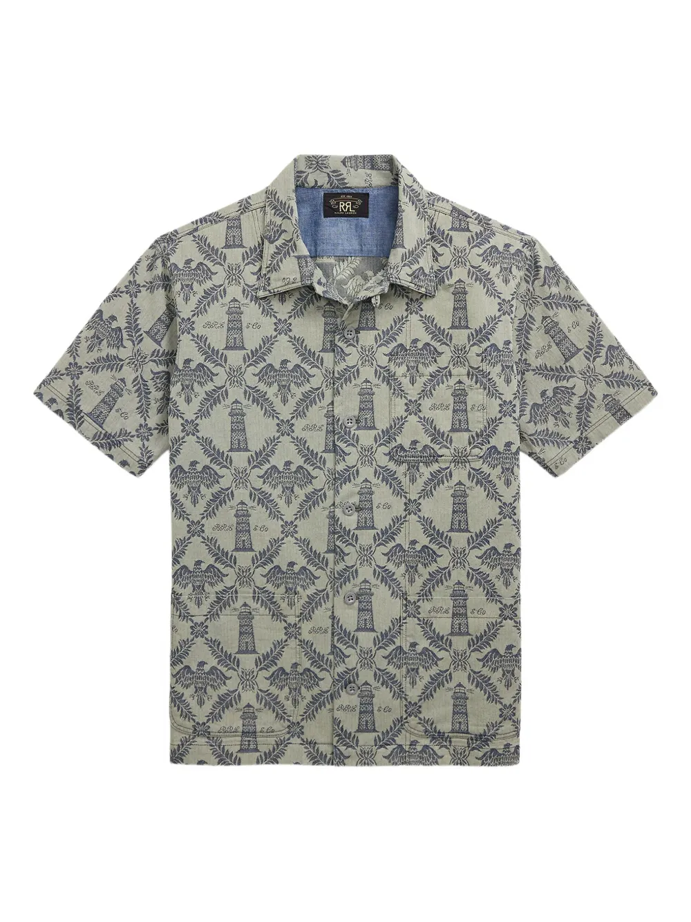 jacquard short-sleeve shirt