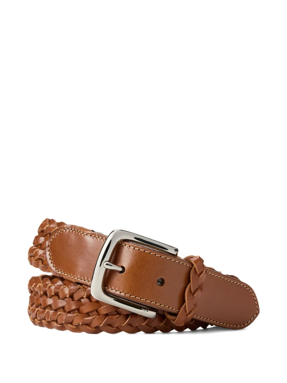 Ralph Lauren Purple Label Gevlochten riem Bruin