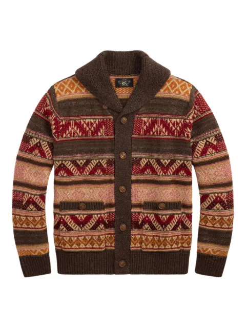 Ralph Lauren RRL shawl-collar patterned cardigan