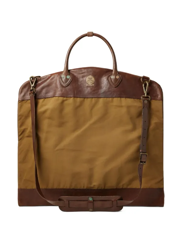 Ralph Lauren RRL レザートリム ハンドバッグ | グリーン | FARFETCH JP
