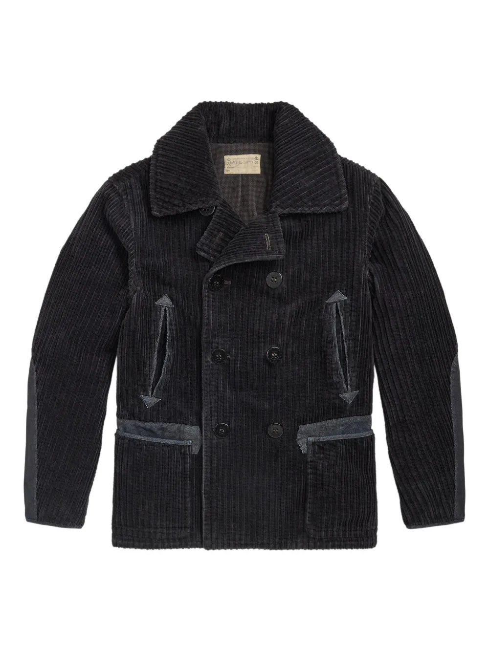 Ralph Lauren RRL Ribfluwelen jack met dubbele rij knopen Blauw